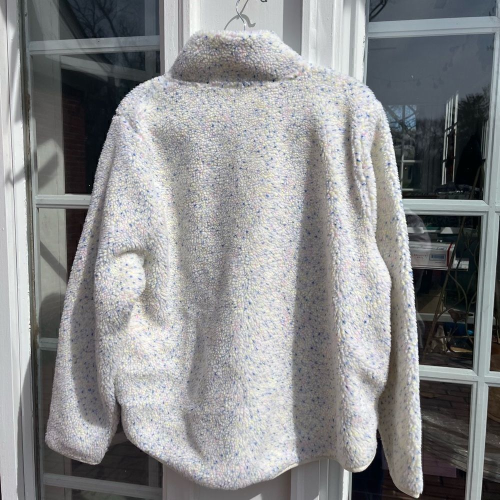 J Crew Flecked Sherpa Full-Zip Pullover Jacket NWT - Picture 5 of 8